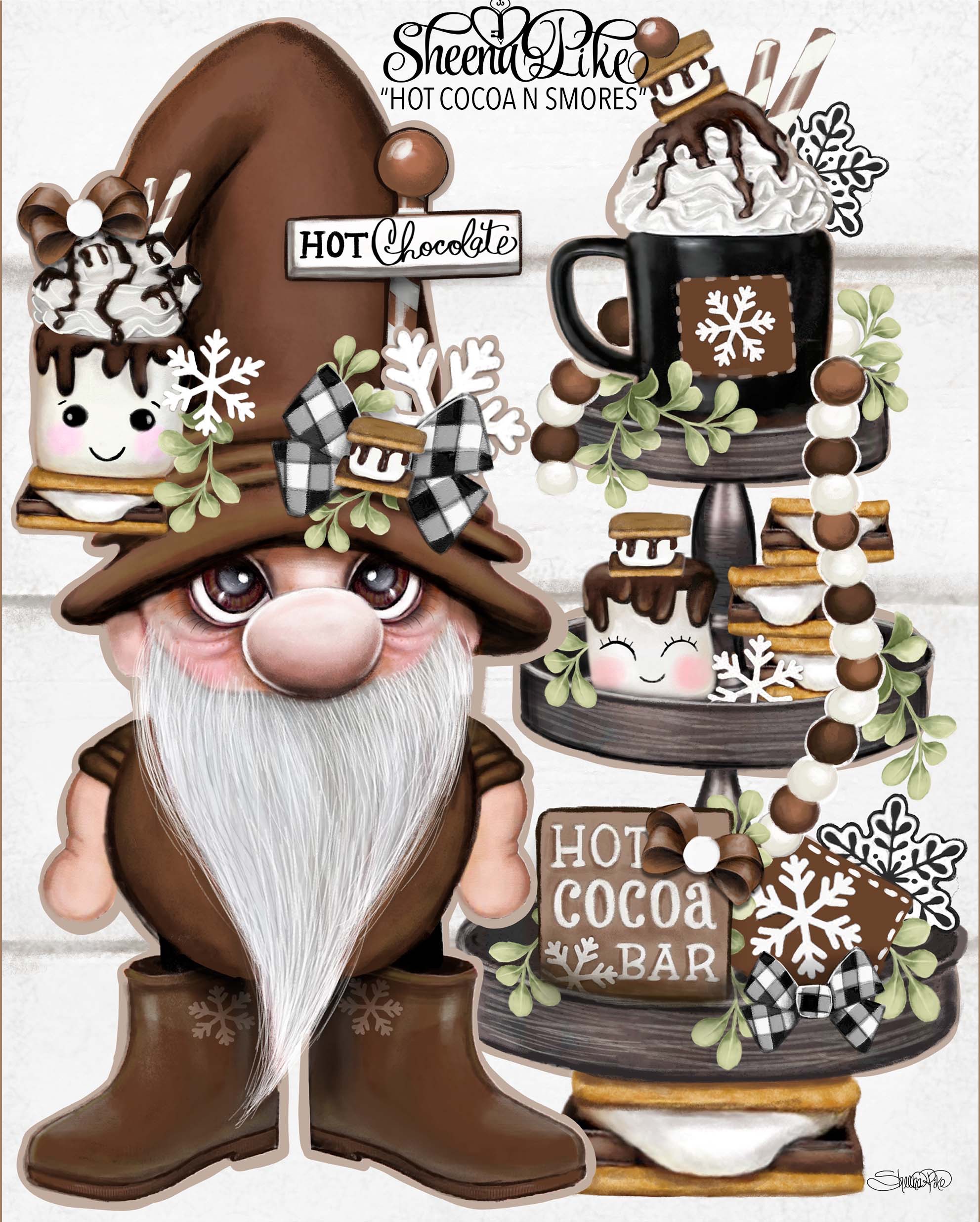 Hot Cocoa n Smores Gnome