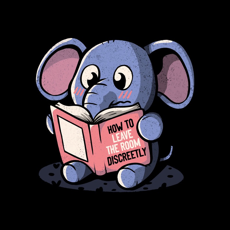 How To Leave The Room Discreetly – Elephant Book Reader