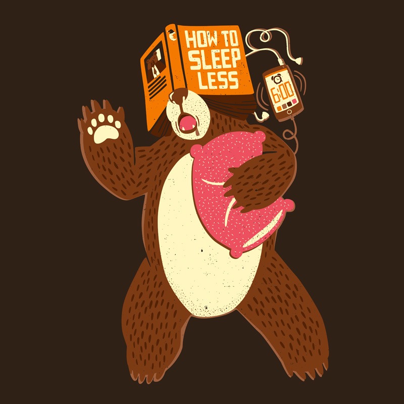 How to Sleep Less Book Brown