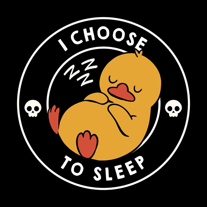 I Choose To Sleep Funny Duck