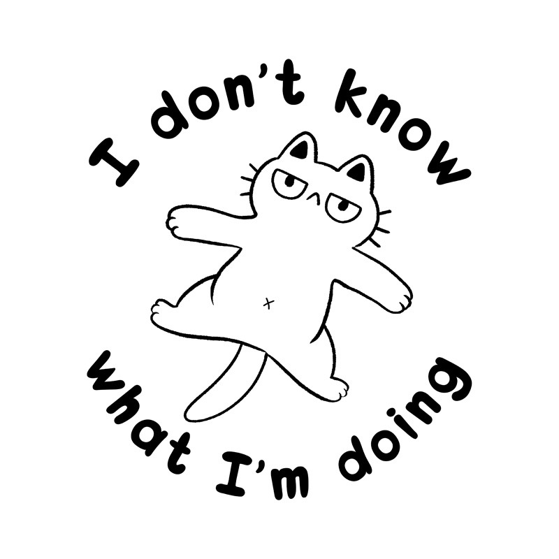 I Don’t Know What I’m Doing White Cat