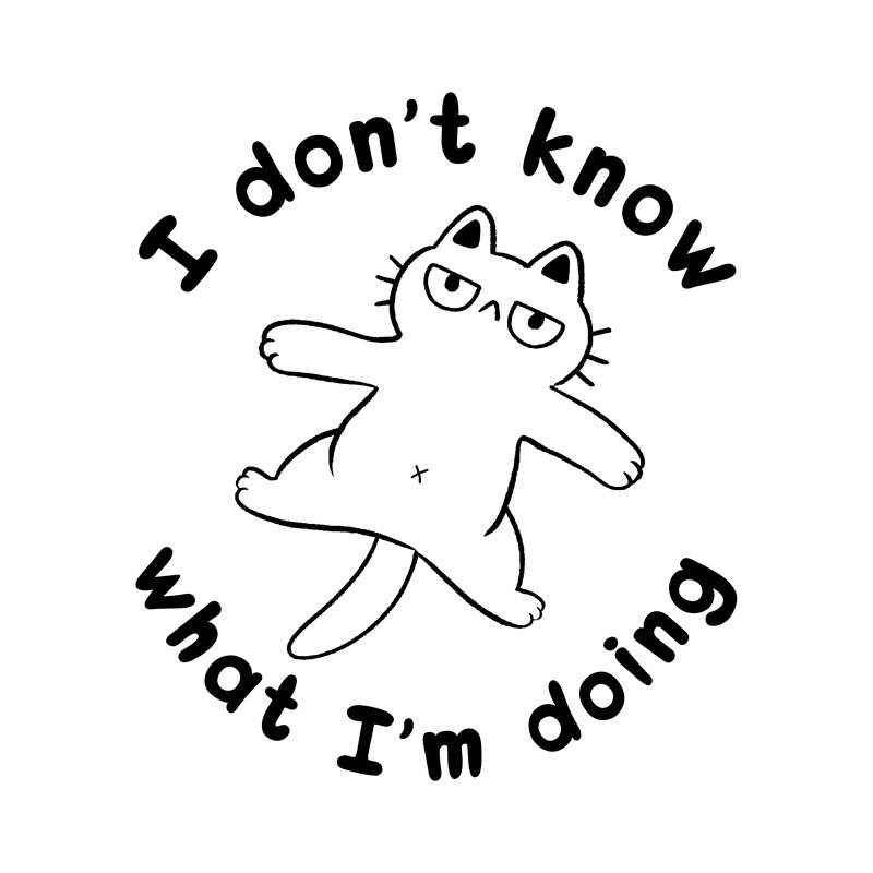 I Don’t Know What I’m Doing White Cat