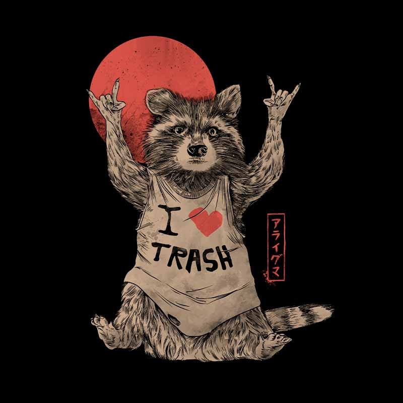 I Love Trash Black