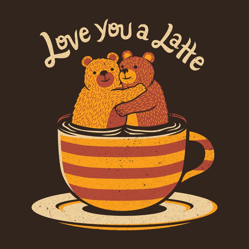 I Love You a Latte Bears Valentine