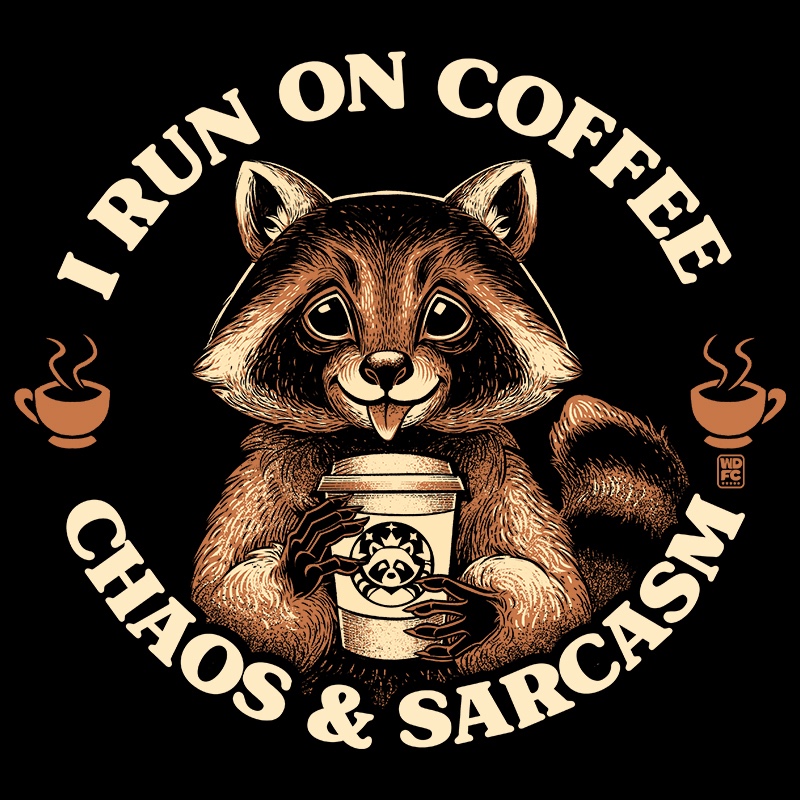I Run On Coffee Chaos And Sarcasm