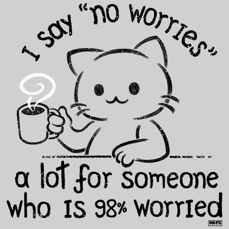 I Say “No Worries”A Lot For Someone Who Is 98% Worried
