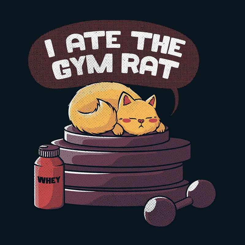I ate the gym rat black