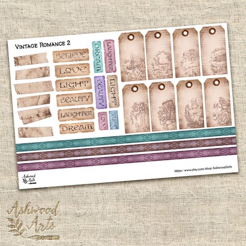 Vintage Romance Labels