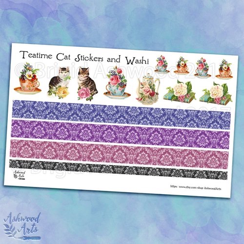 Teatime Cats: Washi Tape