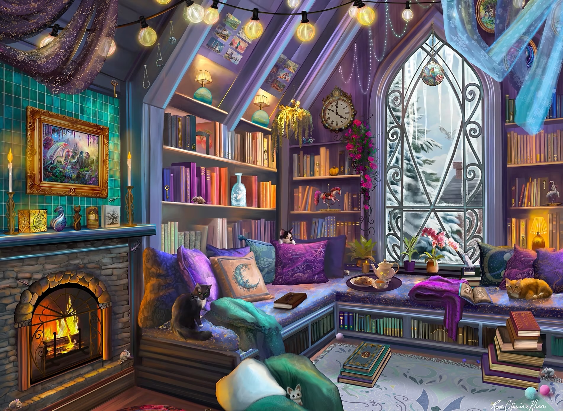 Cozy Winter Book Nook