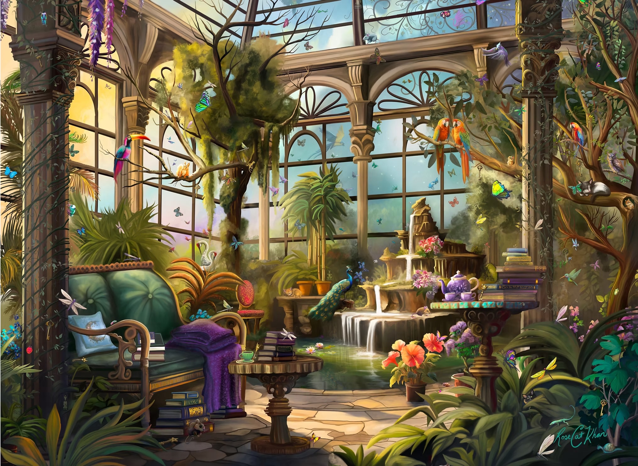 Reading in the Greenhouse
