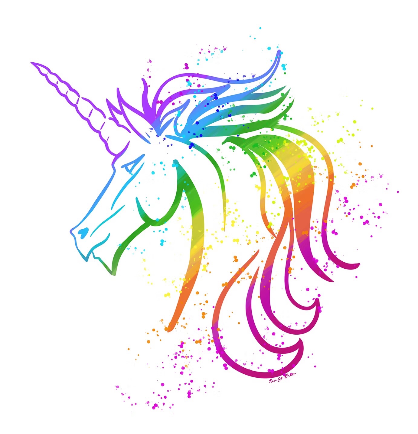 Rainbow Unicorn Graphic