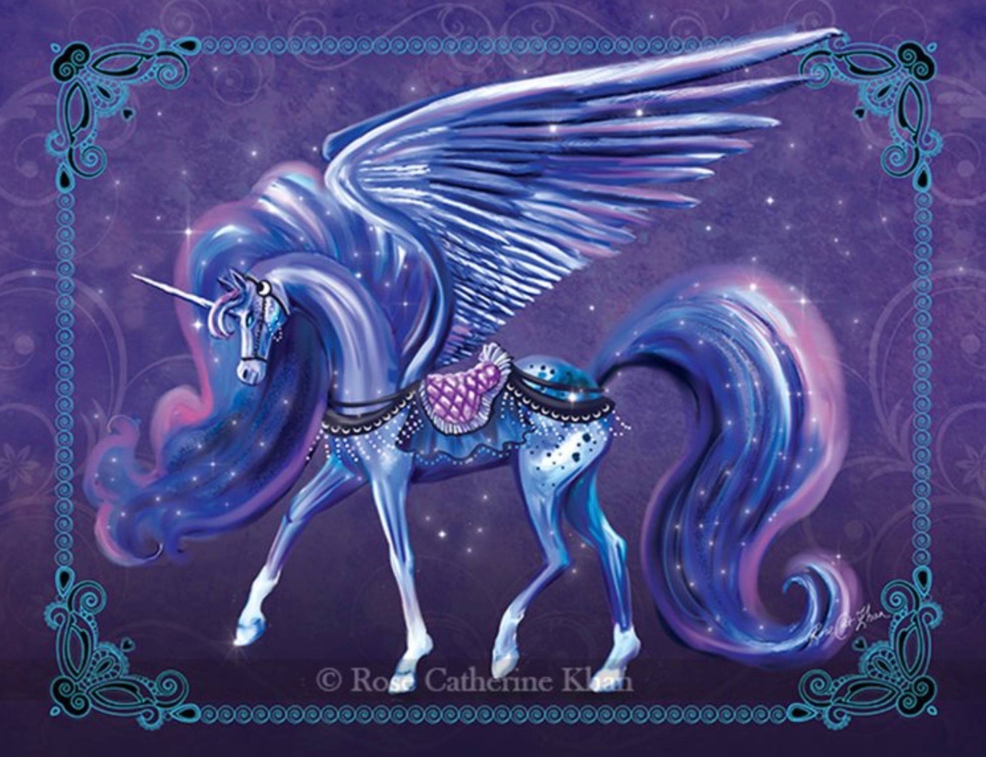 Shimmering Midnight Unicorn