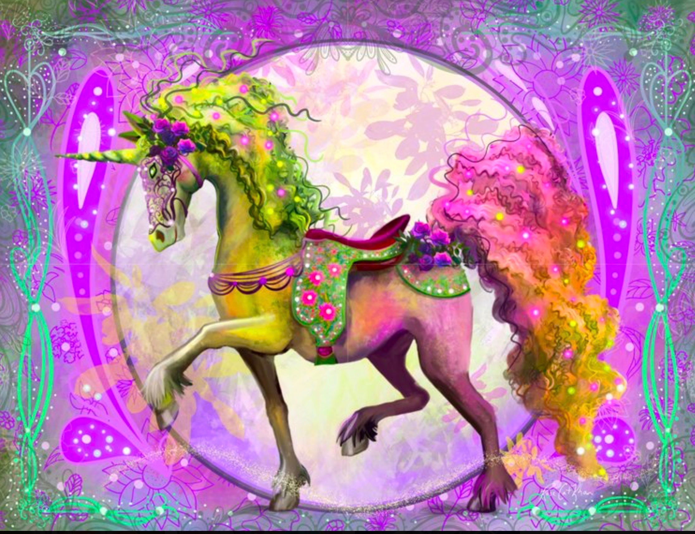 Spring Neon Unicorn