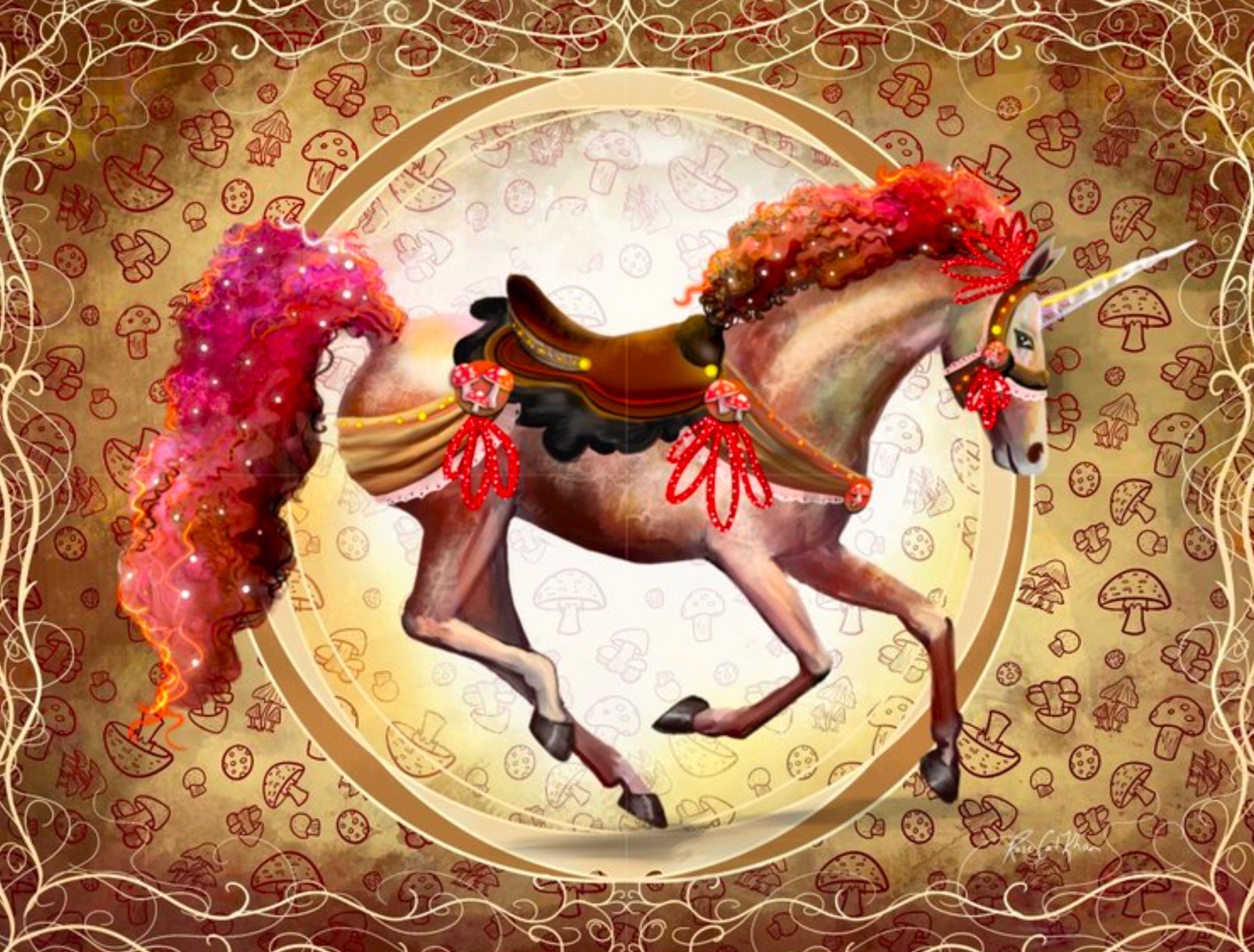 Earthy Mushroom Unicorn