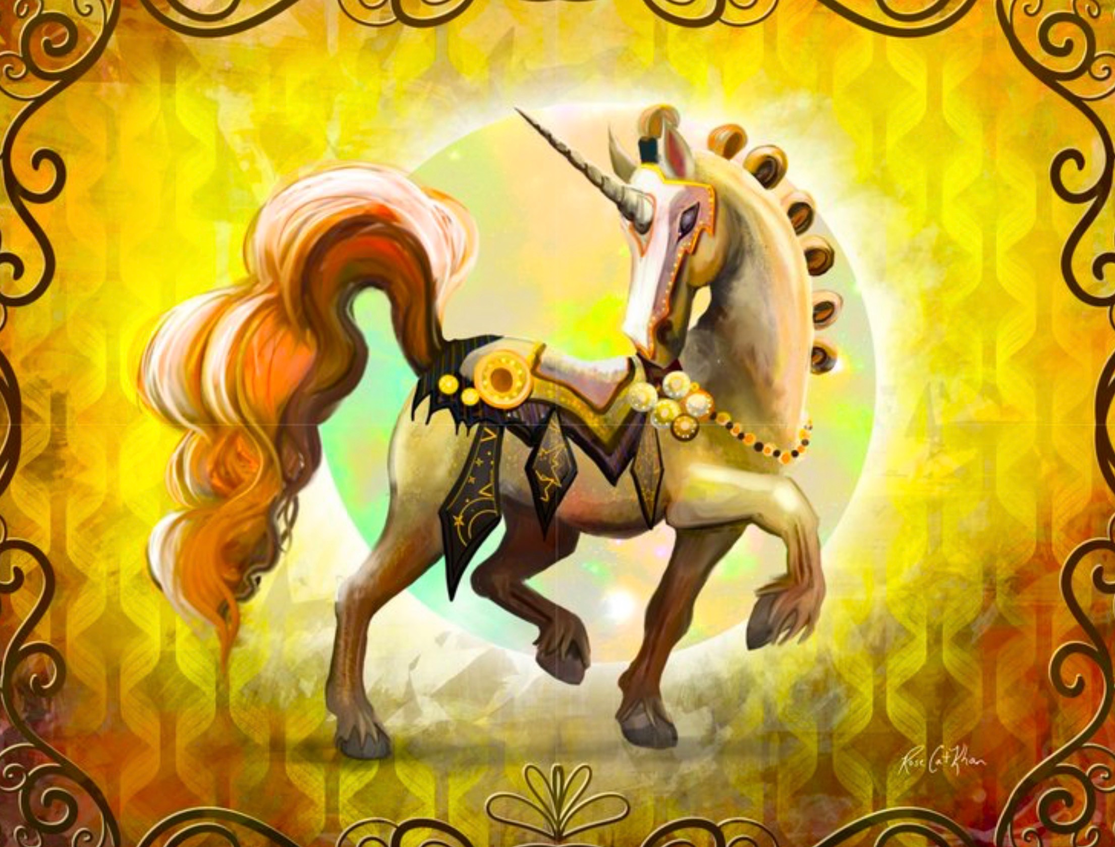 Golden Parade Unicorn