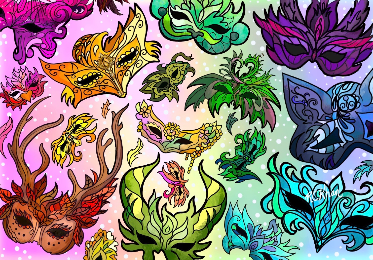 Auroriate Circus Masks