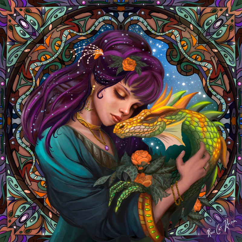 Snuggles with a Green Dragon