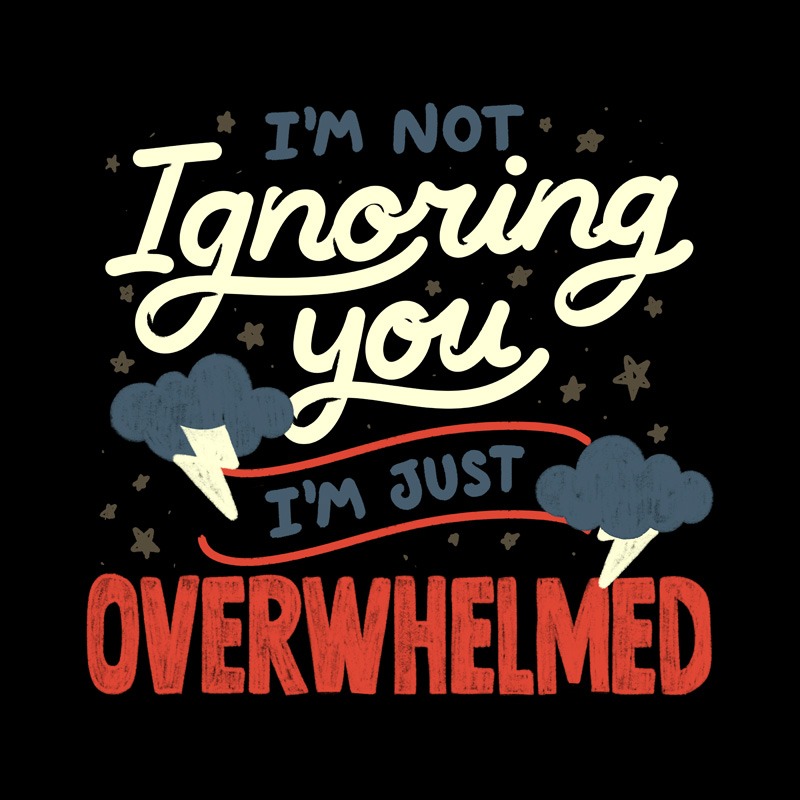 I’m Not Ignoring You I’m Just Overwhelmed