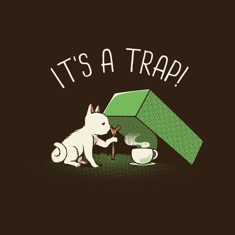 It’s A Trap Coffee Funny Cat