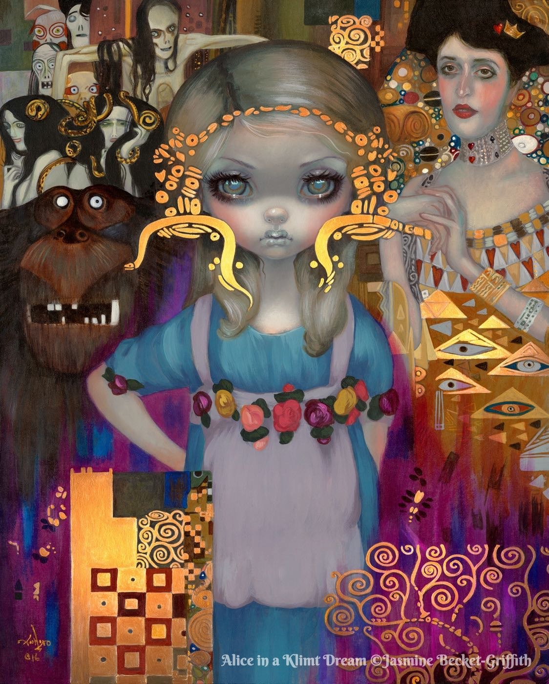 Alice In A Klimt Dream