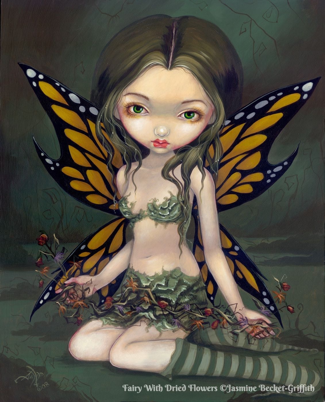 Fairy With Dried Flowers