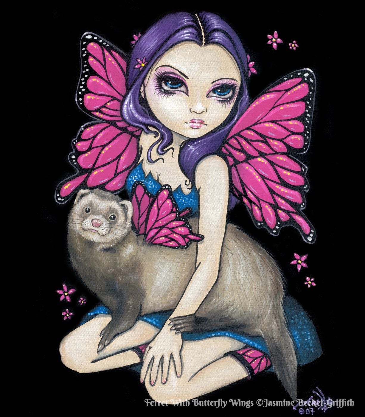 Ferret With Butterfly Wings