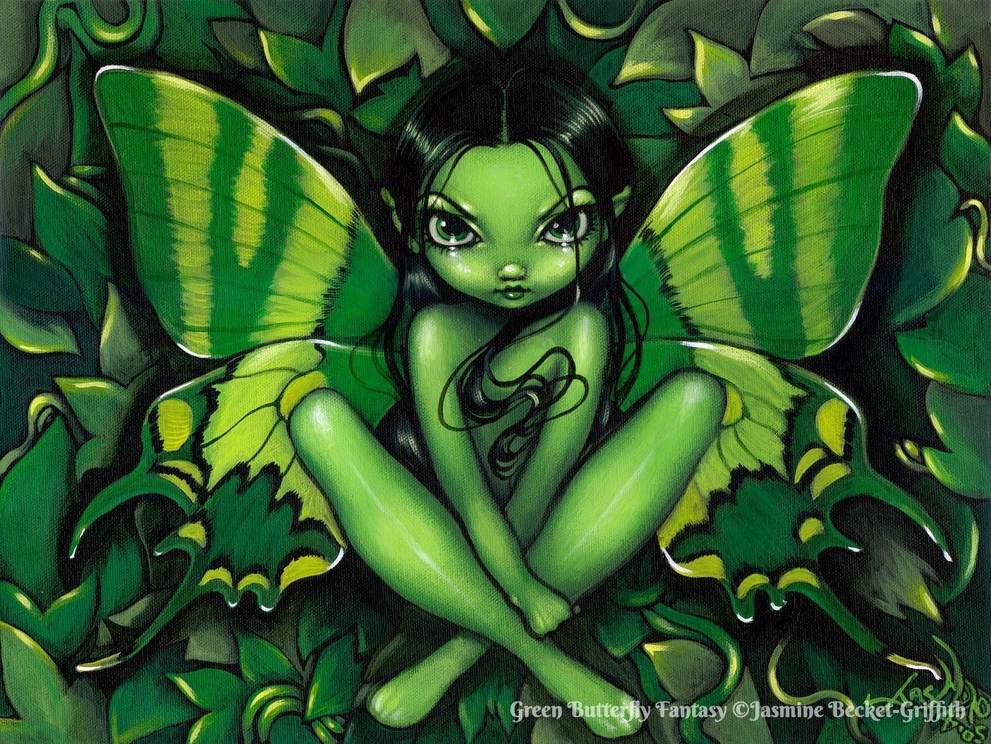 Green Butterfly Fantasy