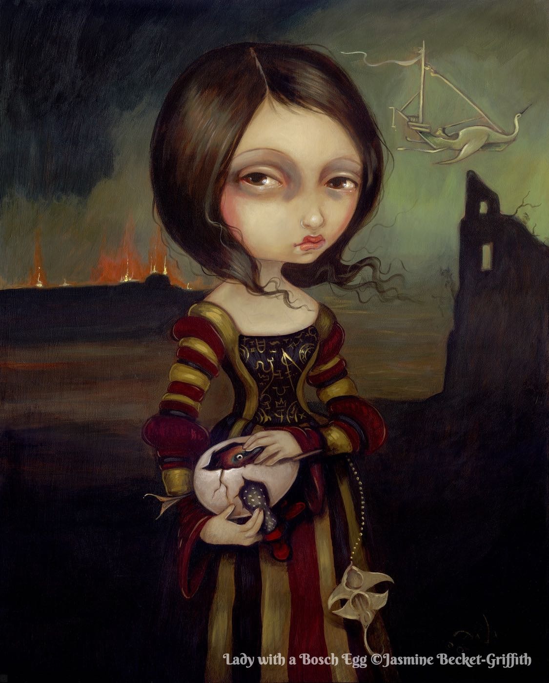 Lady With A Bosch Egg