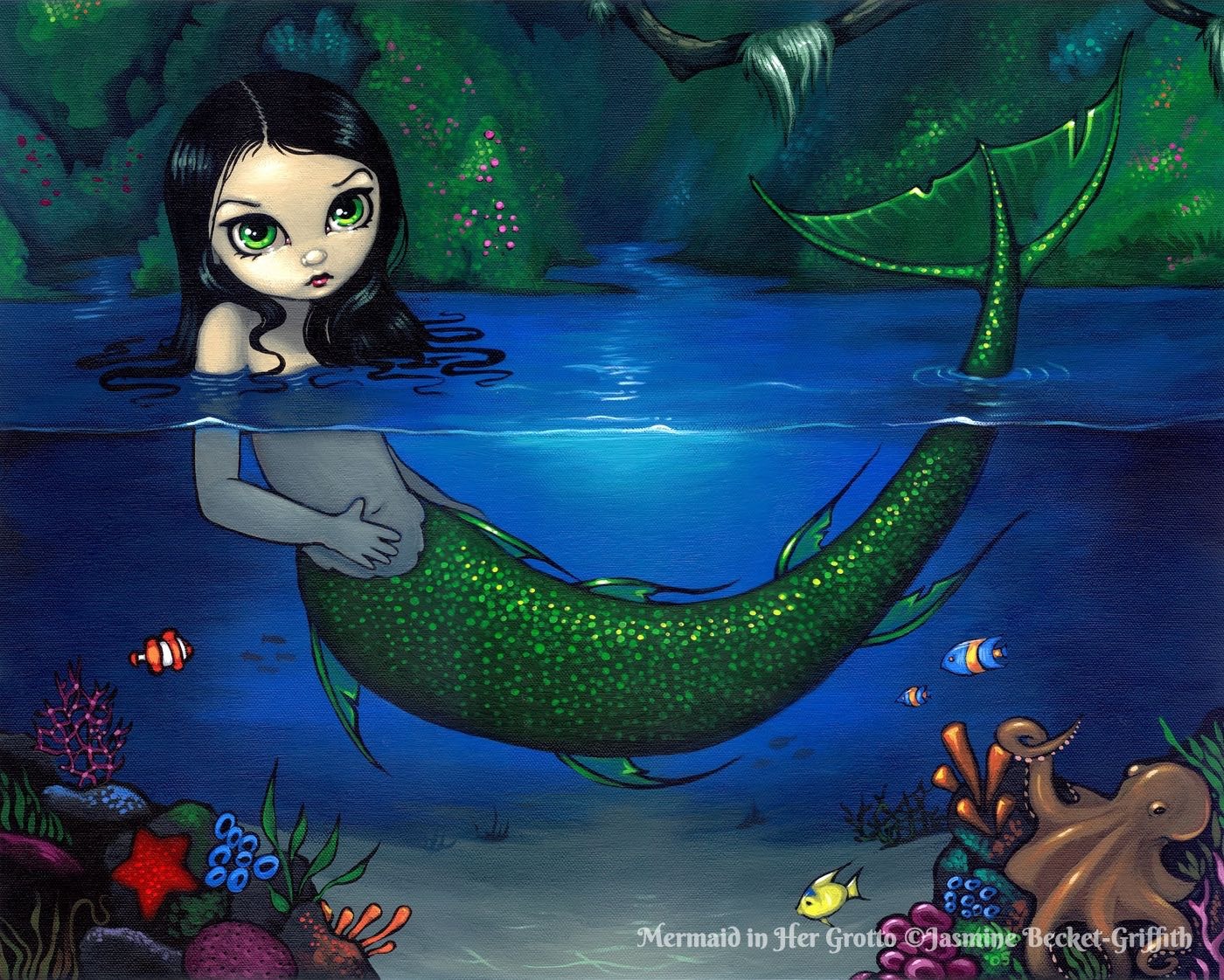 Mermaid In Her Grotto