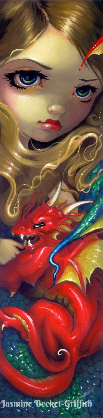 Mermaid With A Scarlet Dragon