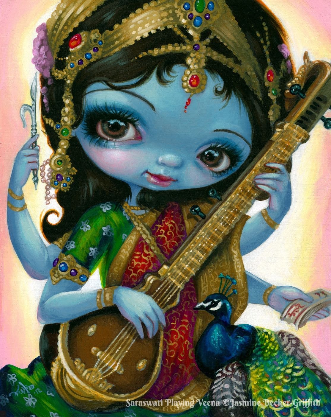 Saraswati Playing Veena
