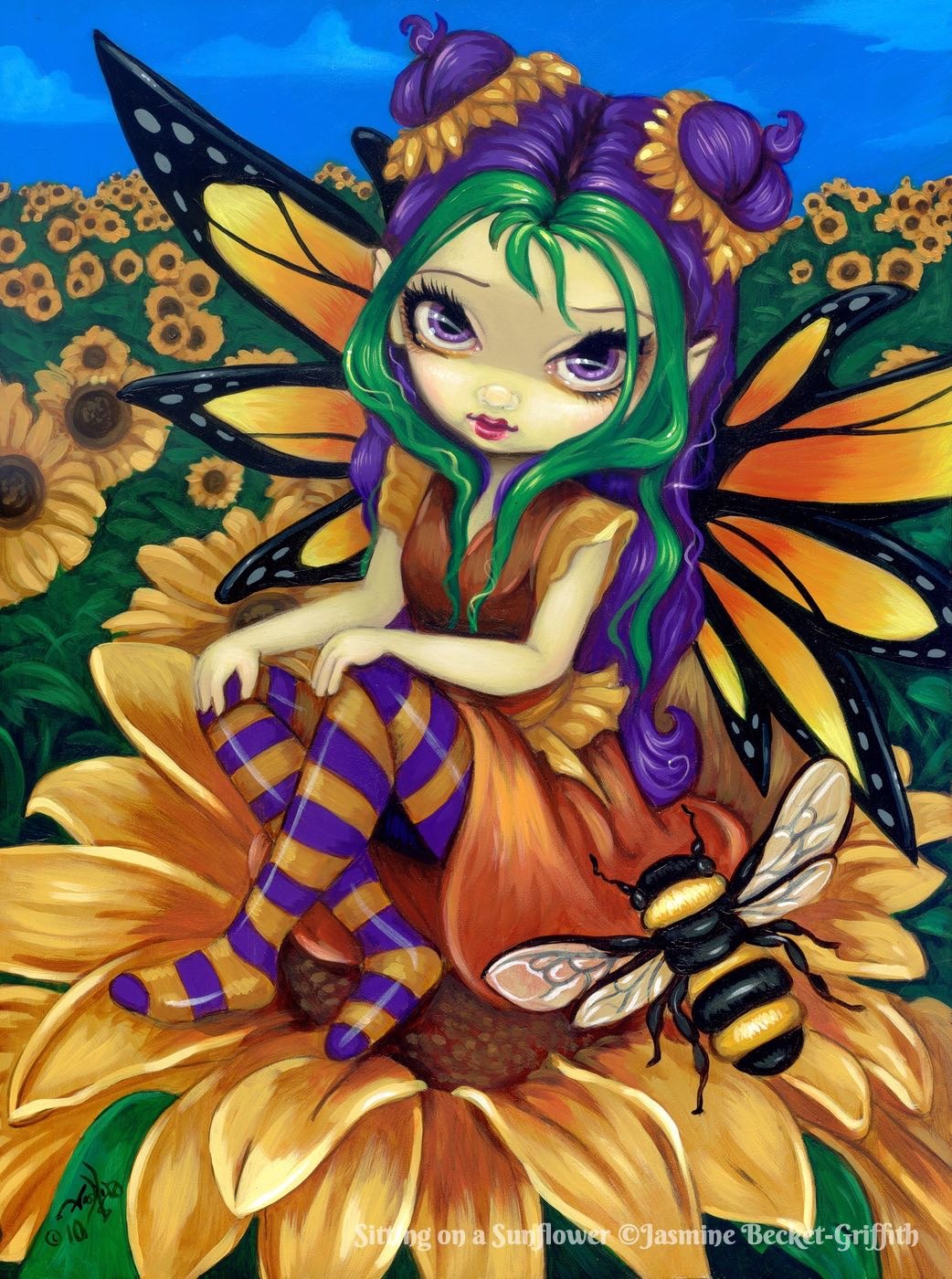 Sitting On A Sunflower