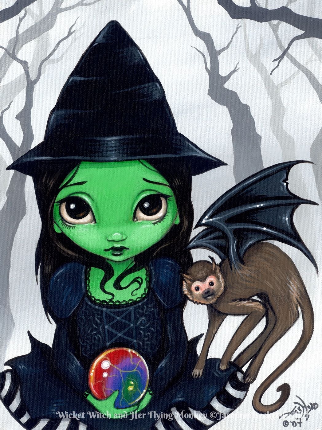 Wicked Witch And Her Flying Monkey