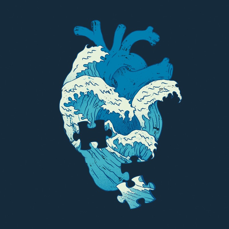 Kanagawa Heart Puzzle
