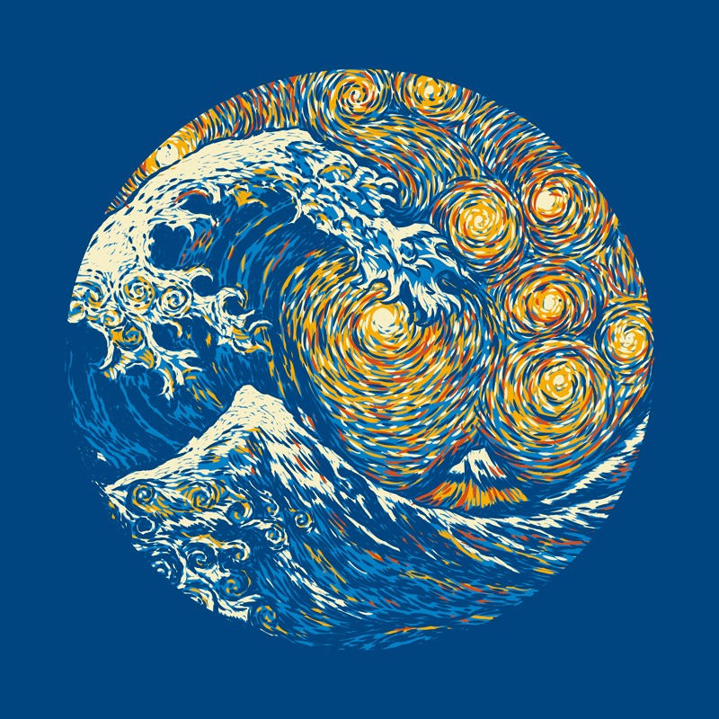 Kanagawa Wave The Starry Night