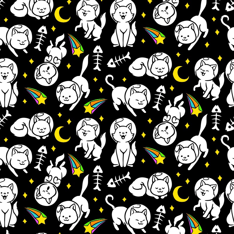 Kawaii Astronaut Cats