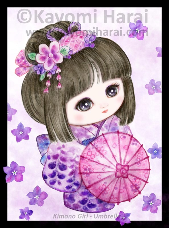 Kimono Girl Umbrella