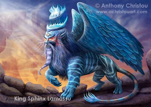 King Sphinx Lamassu