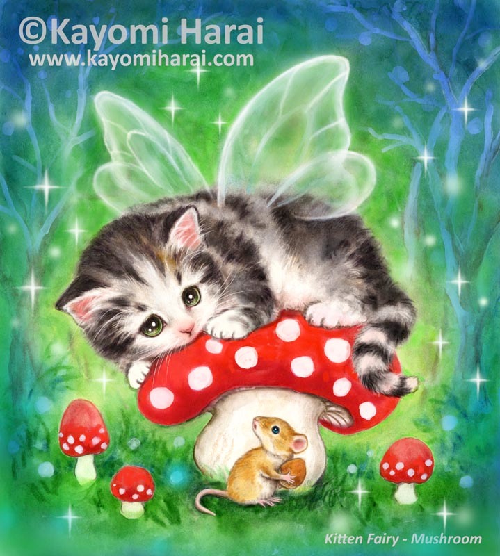 Kitten Fairy Mushroom 2