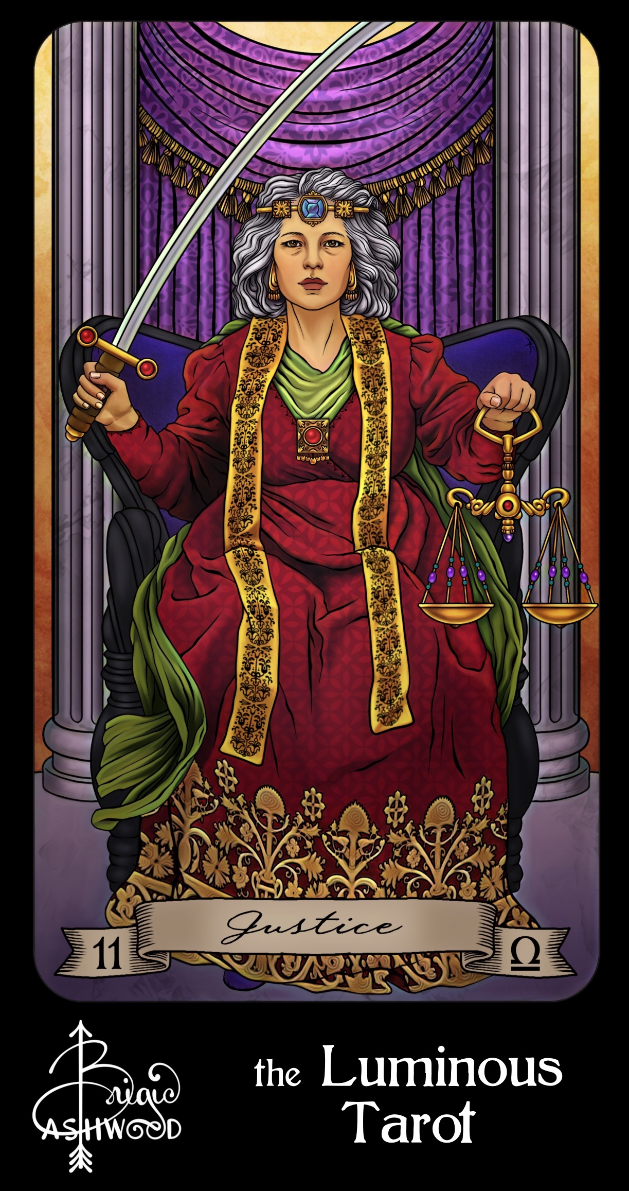 Justice – the Luminous Tarot