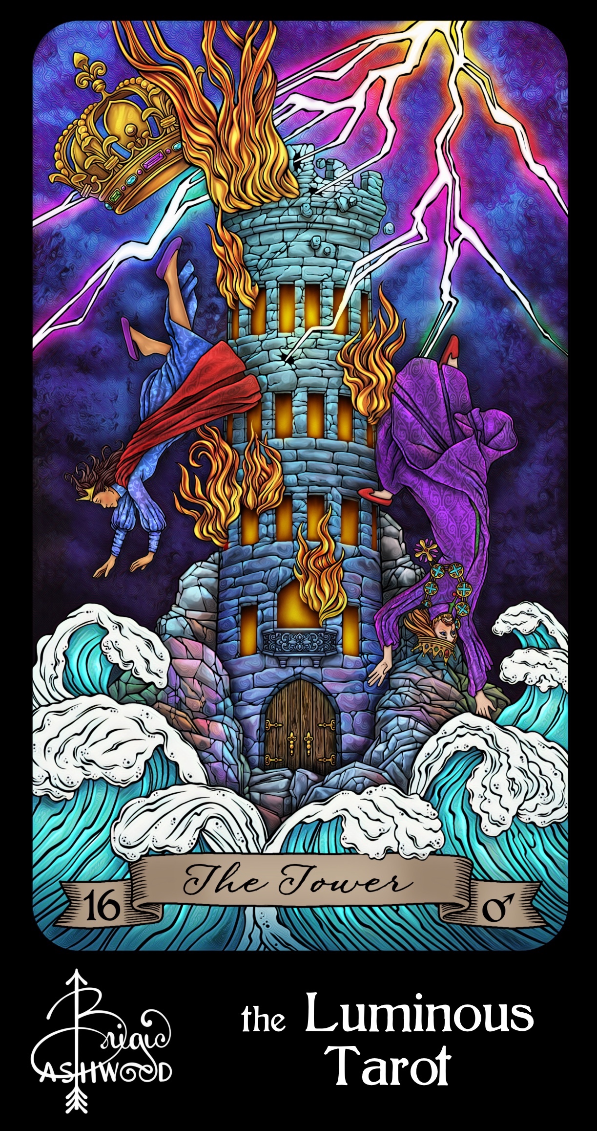 The Tower – the Luminous Tarot