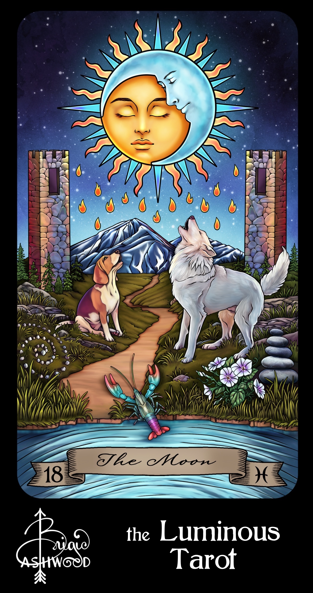 The Moon – the Luminous Tarot