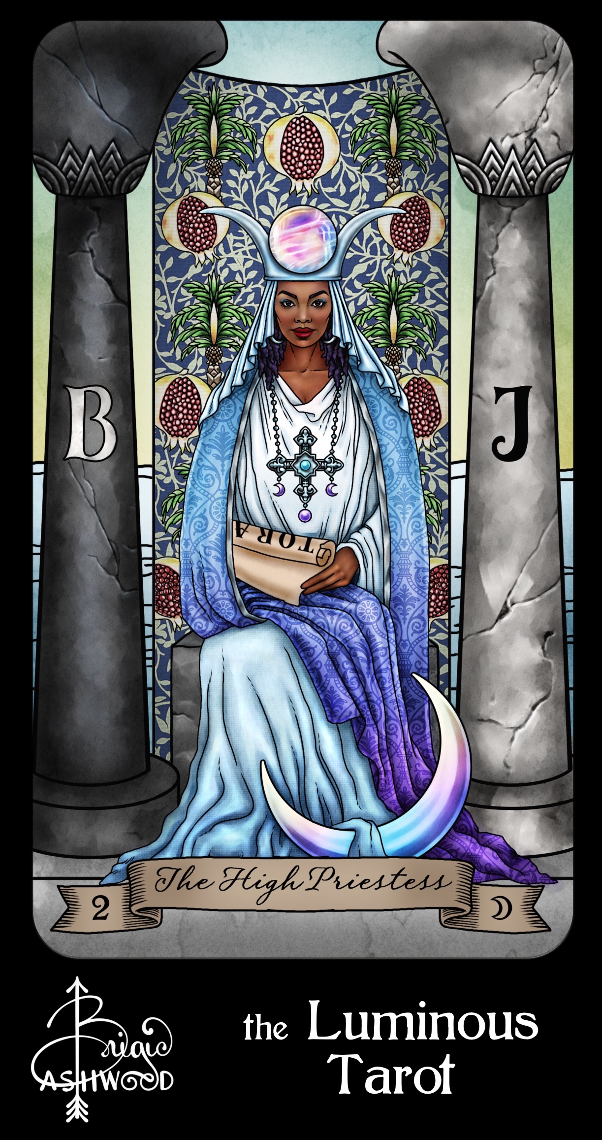 The Priestess – the Luminous Tarot