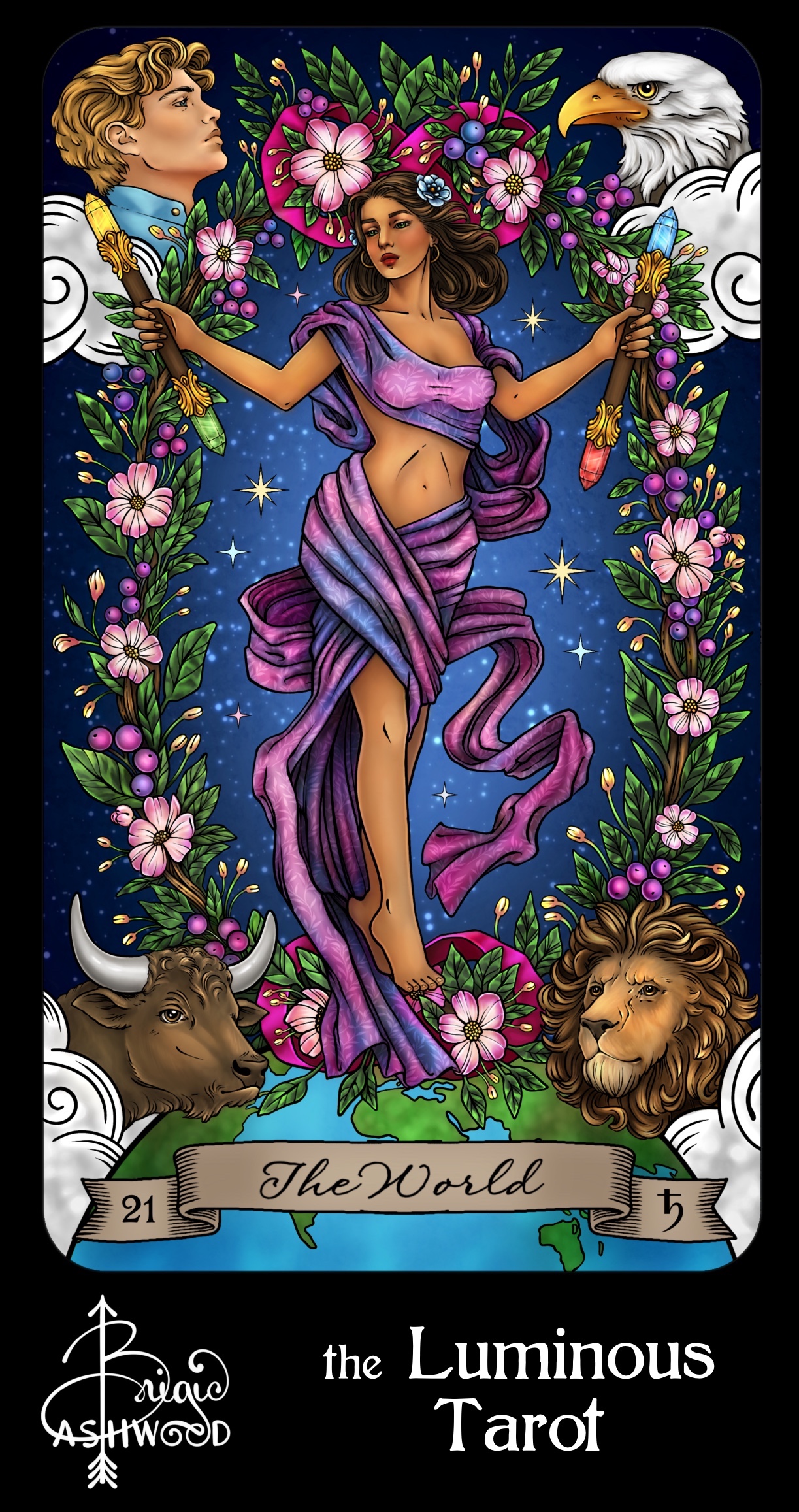 The World – the Luminous Tarot