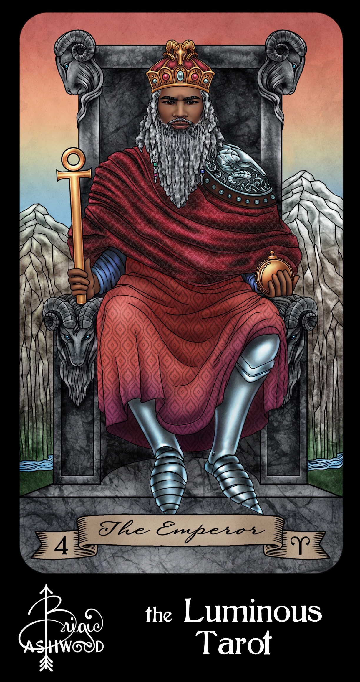 The Emperor- the Luminous Tarot
