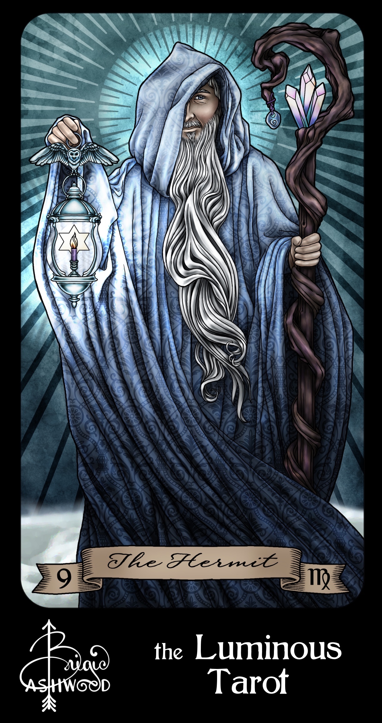 The Hermit – the Luminous Tarot
