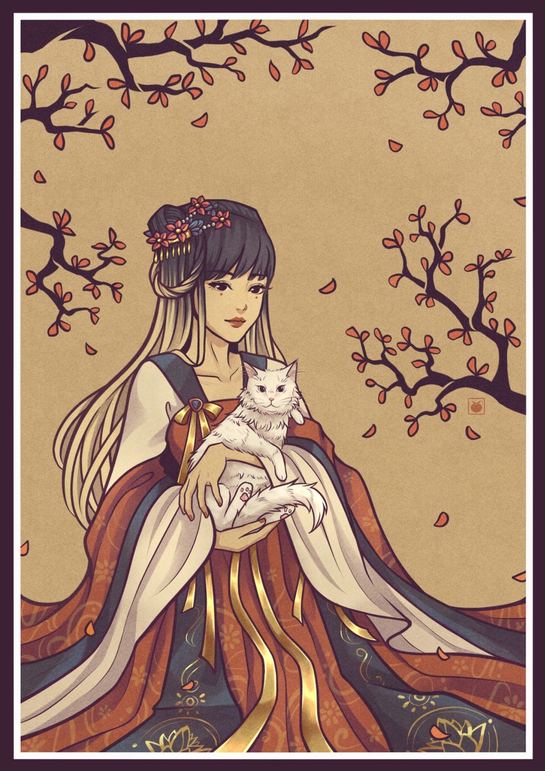 Lady and Her Cat