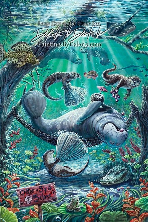 Lazy Day at the Otter Spa