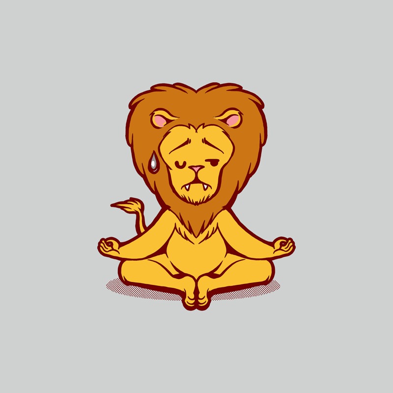 Lion Animals Meditation Zen Buddhism